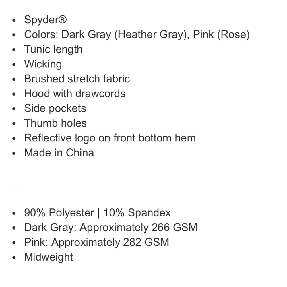 Spyder Micro Fleece Tunic - Picture 15 of 16